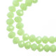 Crystal Lane Rondelle Opaque Light Green