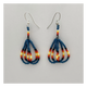 3 Strand Loop Dangle Earrings 2"  Assorted