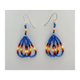 3 Strand Loop Dangle Earrings 2"  Assorted