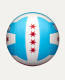 Volleyball White Red Blue with Stars Wilson