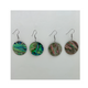 Abalone Shell Earrings 1.2"