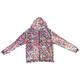 Silk Touch Zip-up Hoodie Floral Essence