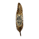 Laser Printed Feather Plaque 23" - Wolf