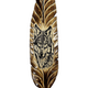 Laser Printed Feather Plaque 23" - Wolf