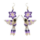 Earrings Flower & Hummingbird