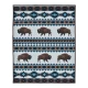 Quilt Throw 50X60 Bison & Blue