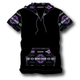 Hooded T-shirt Purple Southwest