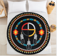 Sherpa Throw  60" Round Medicine Wheel