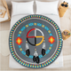Sherpa Throw  60" Round Medicine Wheel