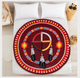Sherpa Throw  60" Round Medicine Wheel