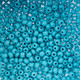 Czech Seed/Pony Bead 6/0 Opaque Turquoise Blue 22g Vial