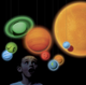 Smithsonian - 3D Hanging Glowing Solar System