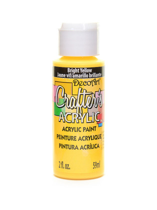 Patch Crafters Yellow Crafters Paint Bright Yellow Acrylic 2oz - Western Varieties