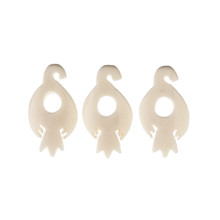 Pendant Bone Eagle 3pcs Natural Ivory 49X25mm