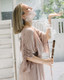 Down to earth dress eco viscose pink colour hand made in Bali with ethical business Down to earth dress eco viscose pink colour hand made in Bali with ethical business