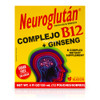 Neuroglután – Complejo B12 + Ginseng – B Complex Drinkable Supplement – 12 Pouches