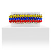 PULSERA TEJIDA COLOMBIA GRUESA AJUSTABLE