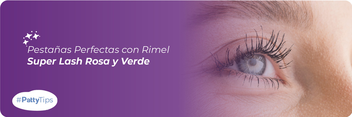 Rimel Super Lash con Extracto de Mamey (Rosa & Verde) 