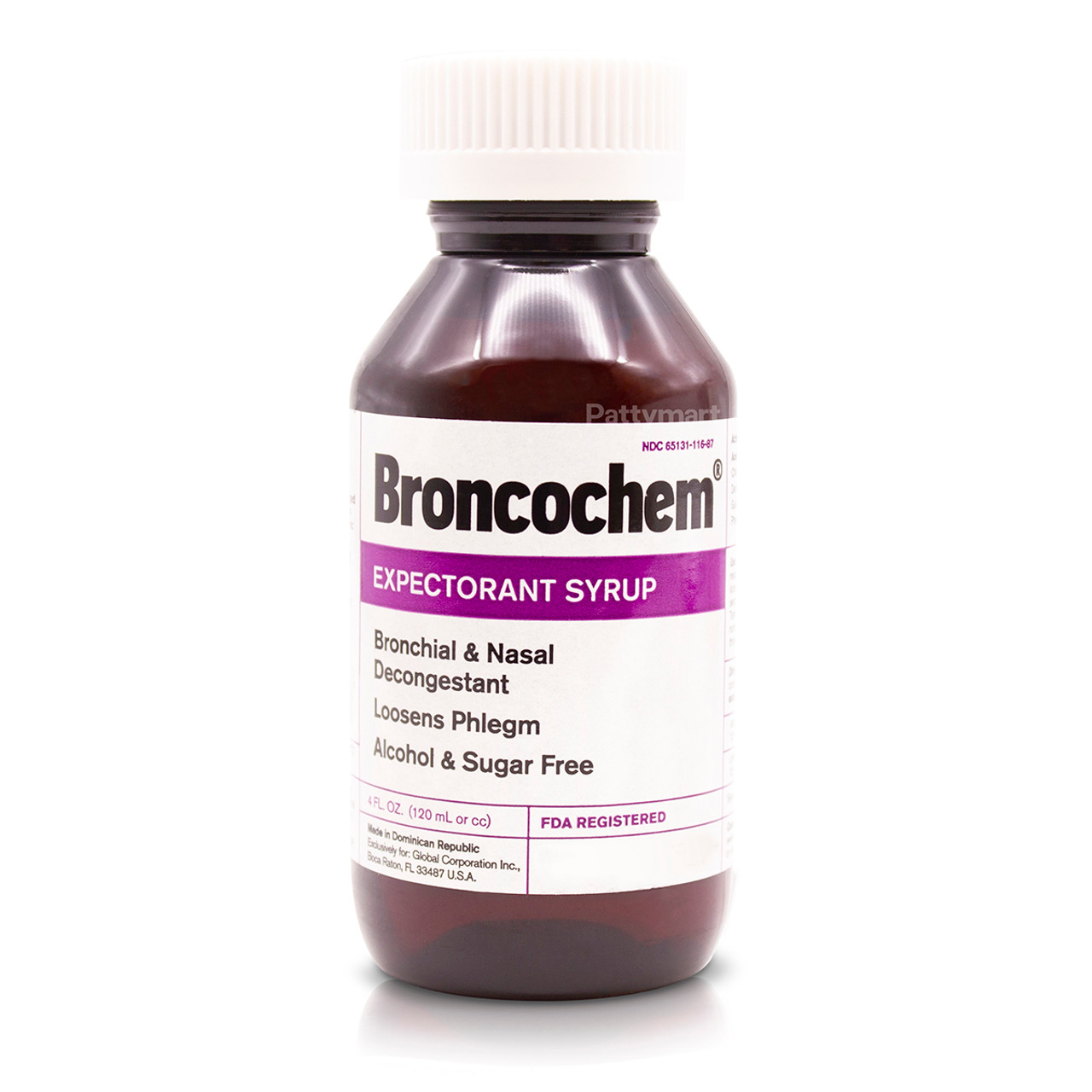 Broncochem II Jarabe Expectorante, 4 oz para alergia