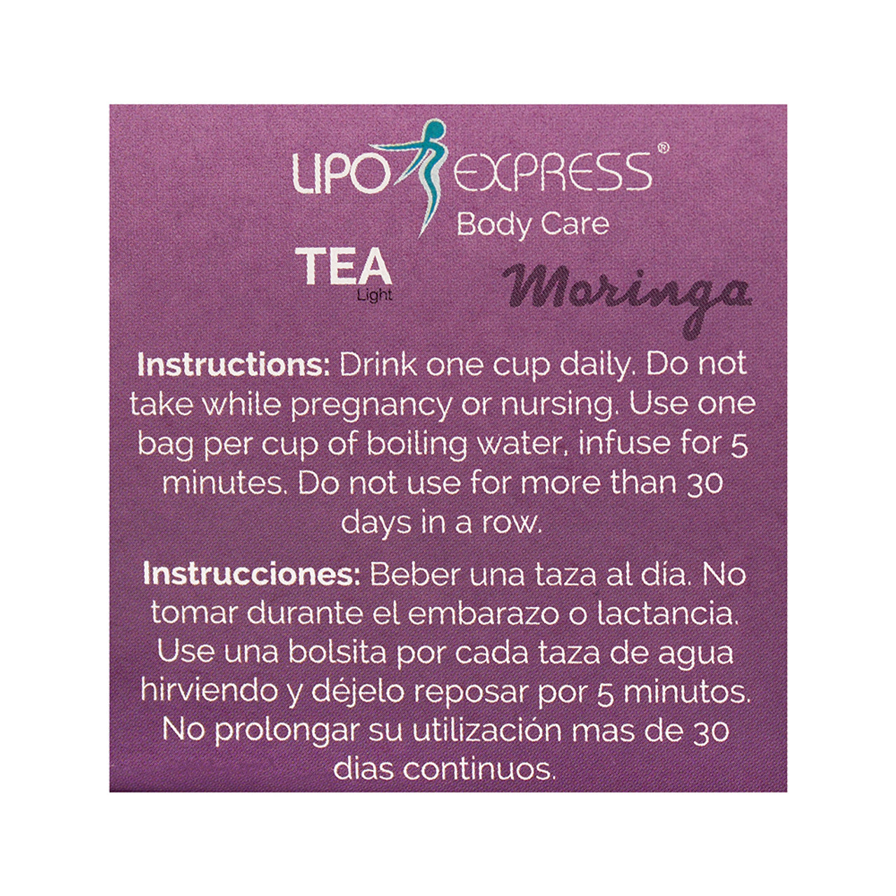 Lipo Express- Moringa Tea (30 bags)