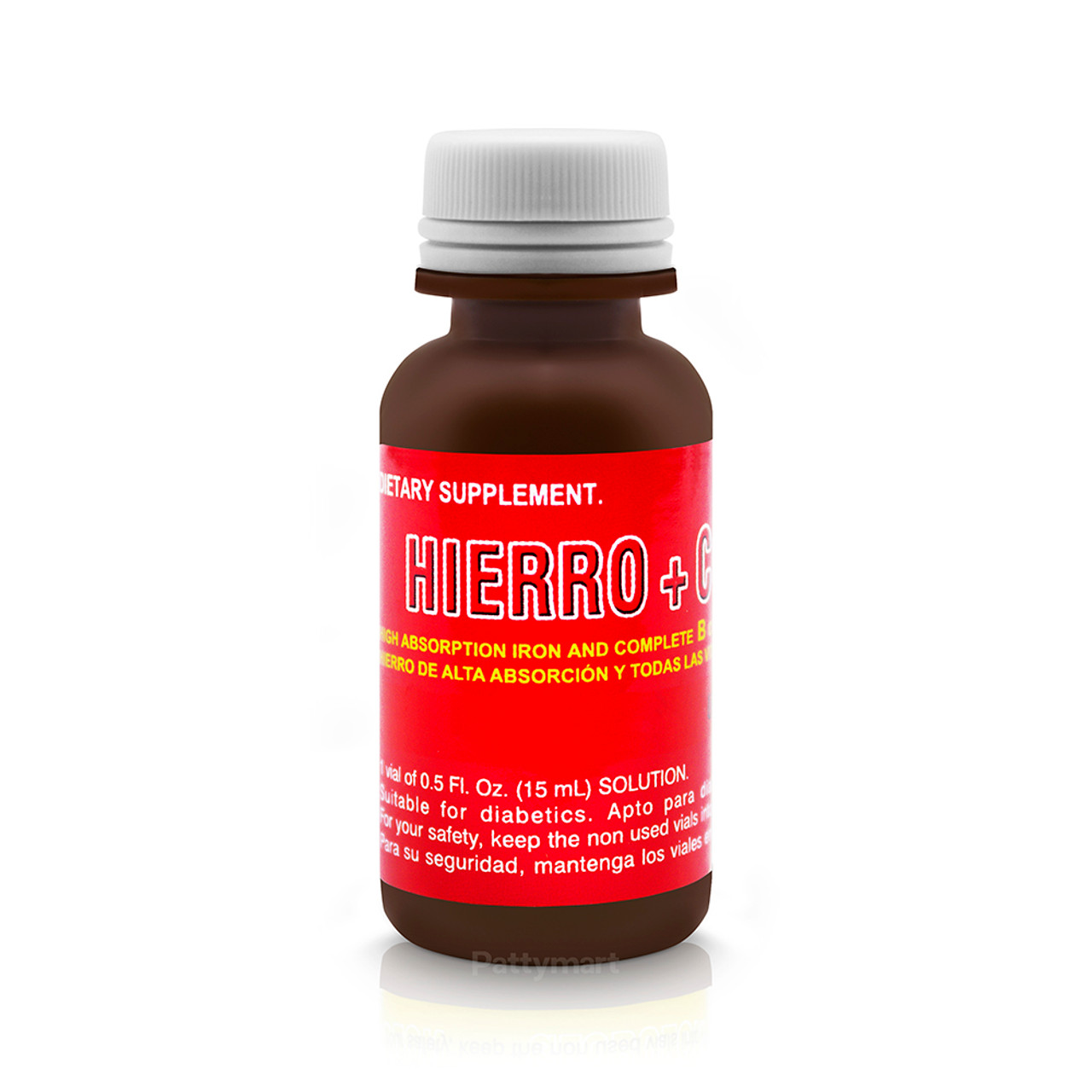 Hierro + Complejo B- Dietary Supplement/ Suplemento Dietario x 15