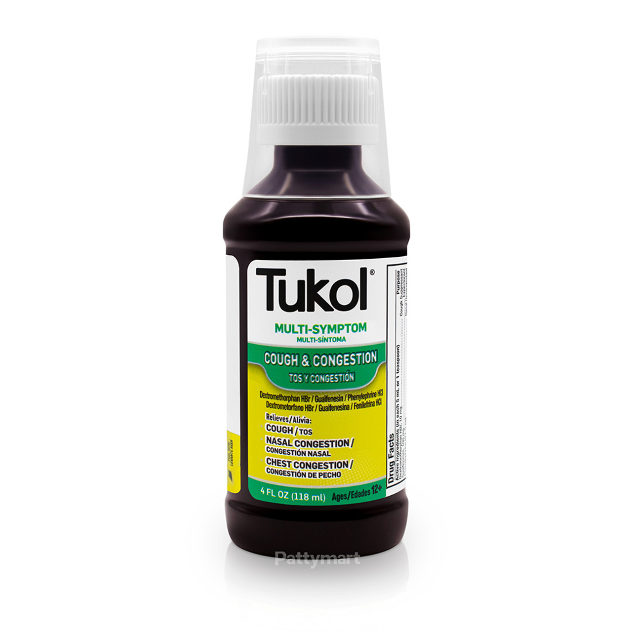  TUKOL MULTISÍNTOMA TOS Y CONGESTIÓN PARA ADULTOS 4 fl oz :  Salud y Hogar