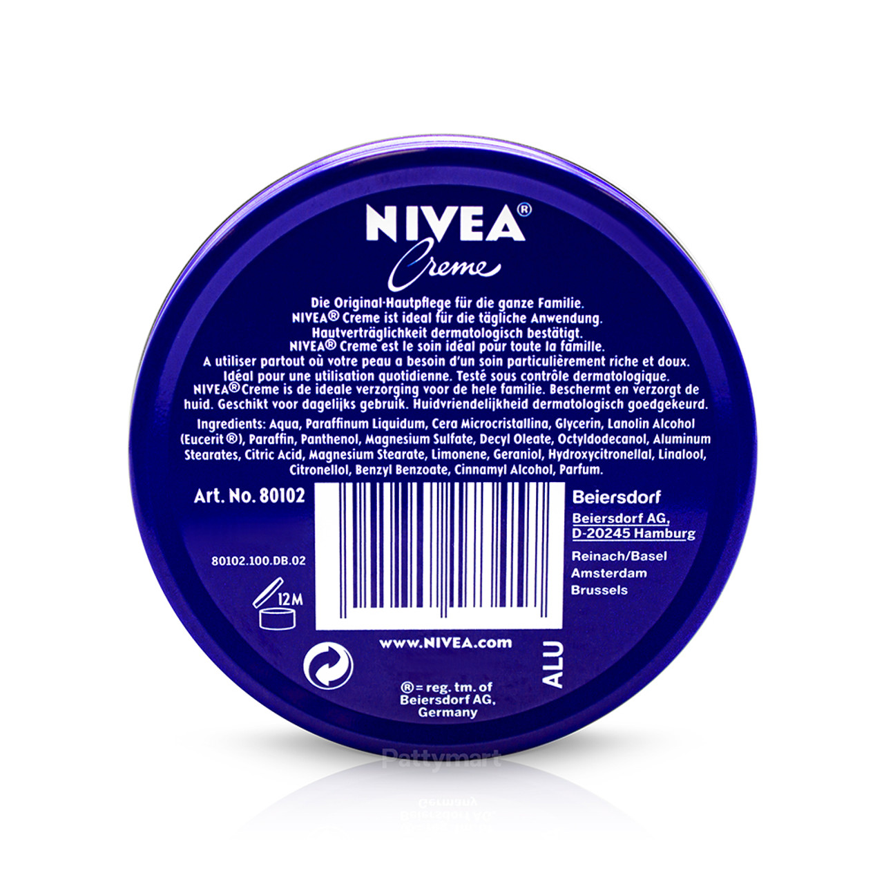 Crema Nivea clásica, personalizada con nombre y fecha del evento, 30ml