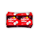 Tabcin Children's Effervescent Cold Medicine Cherry / Niños Gripa Efervecente Cereza x 60 tabs