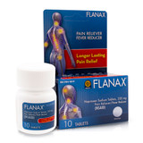 Flanax Pain Reliever x 10 tabs_Box&Jar_CajaYFrasco