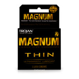 CONDONES TROJAN MAGNUN x 3 (negro)