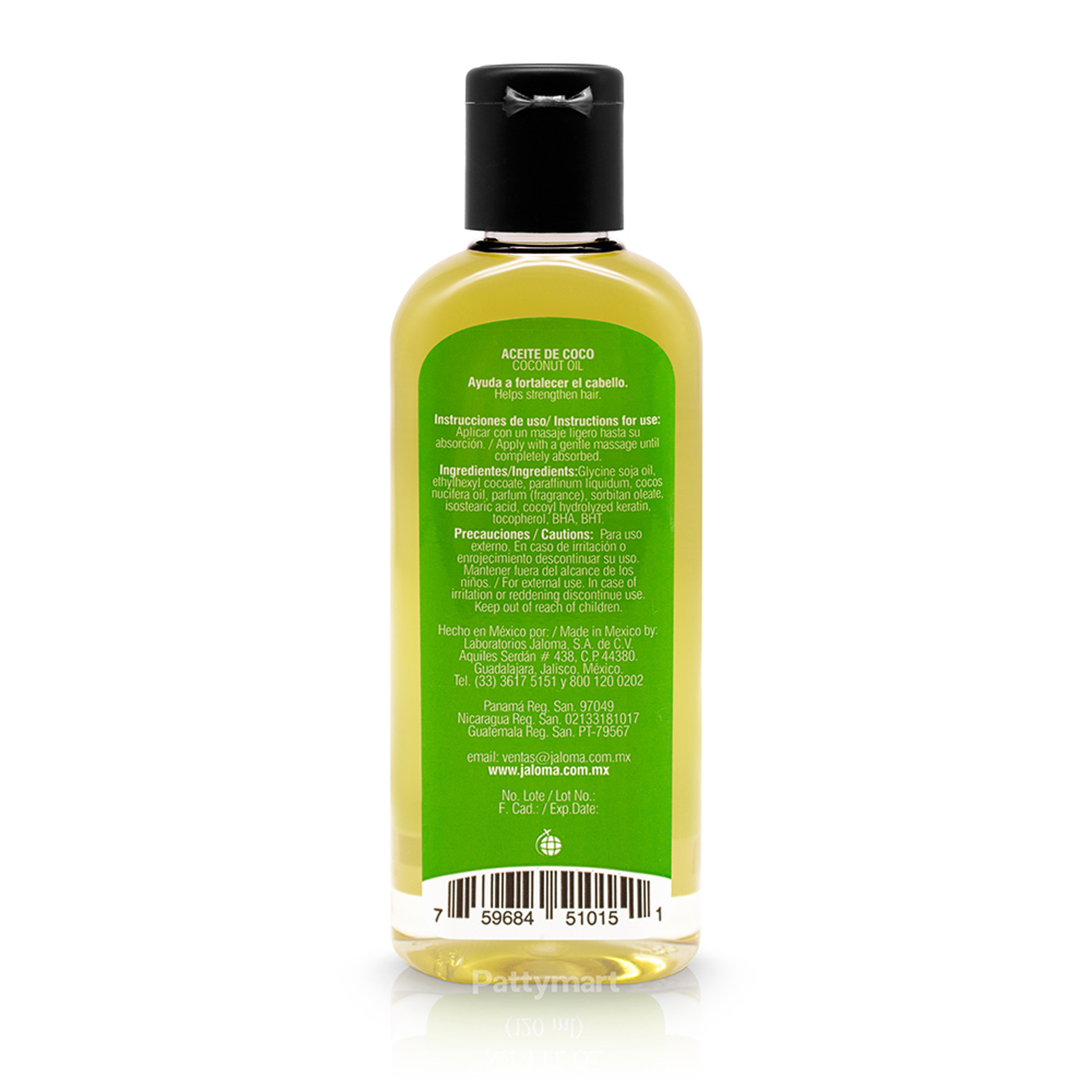 Aceite De Coco- Strengthen hair/ Para fortalecer el cabello (120 ml)