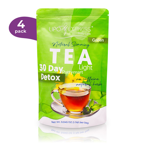 4 Pack // Lipo Express - Té de Hierbas Naturales (30 Bags)