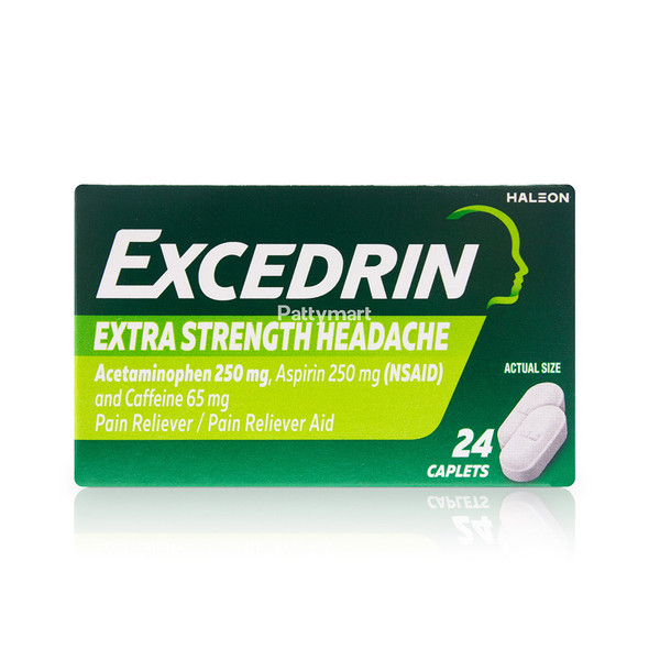2740-EXCEDRIN EXTRA STRENGTH X 24 TABS VERDE