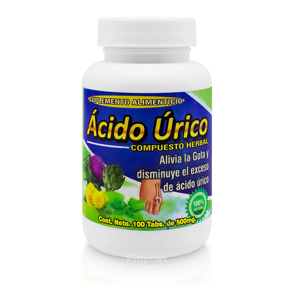 Ácido Úrico- dietary supplement/ Suplemento Alimenticio x 100
