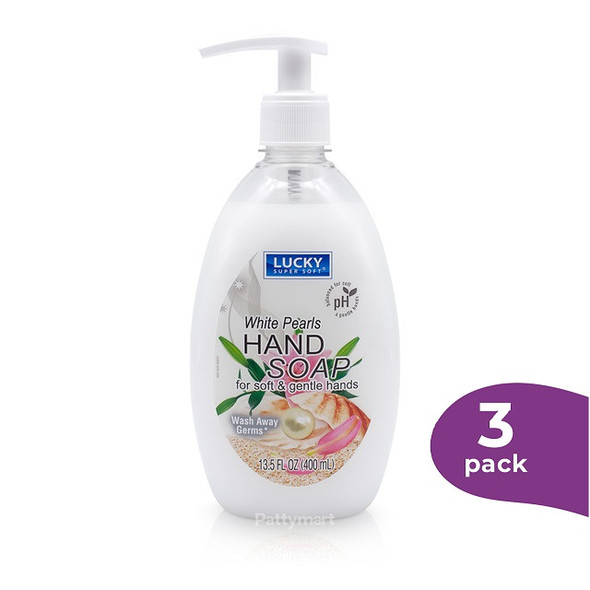 White Pearls- Hand Soap/ Jabón de Manos (Lucky- 400 ml)