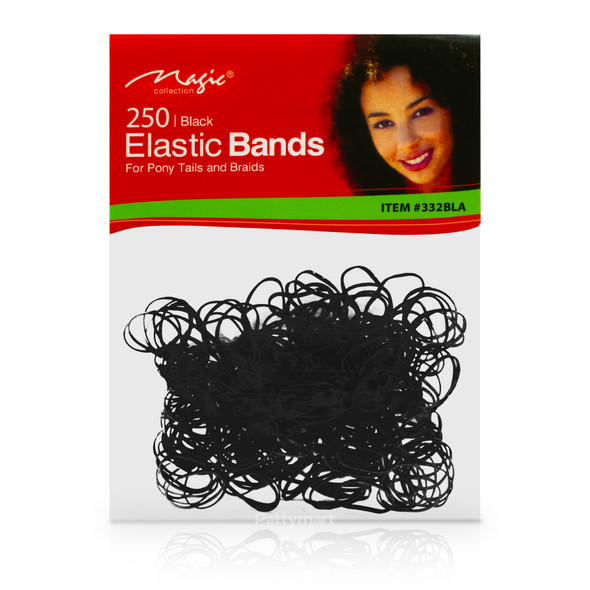 Bandas Elasticas - Negras / Elastic Bands - Black (250 Unit)