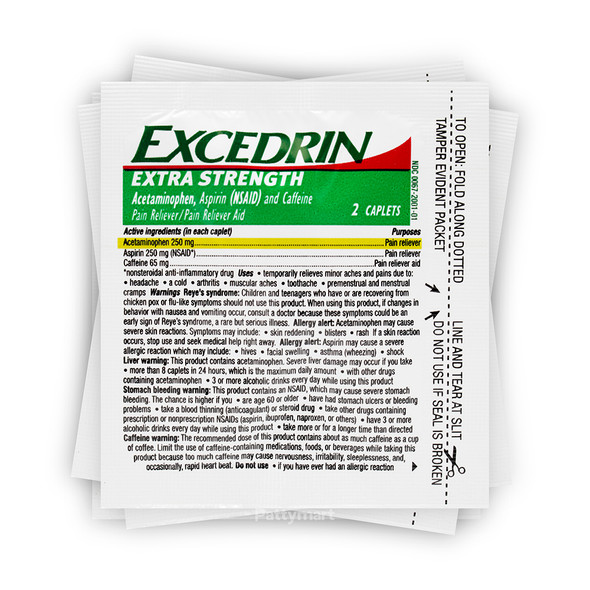 EXCEDRIN EXTRA STRENGTH VERDE DISPLAY