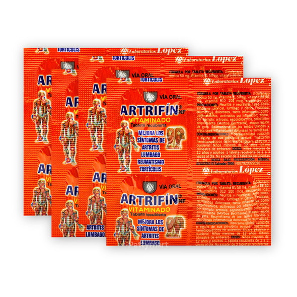 4 Pack // Artrifin Vitaminado Sachet x 4 Caps