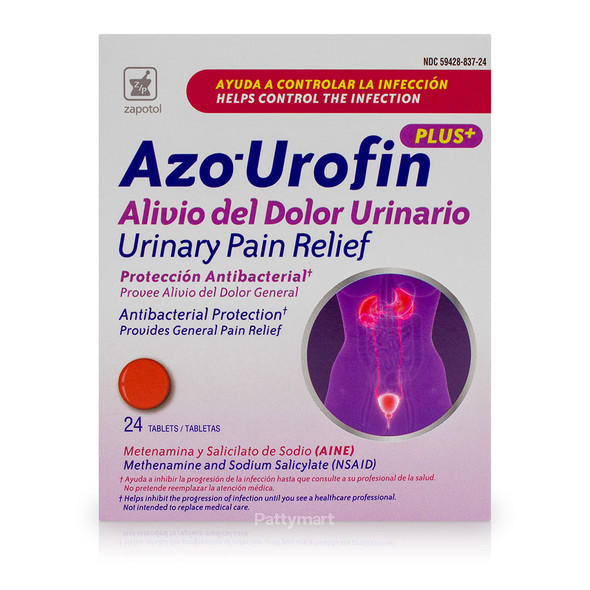 Azo Urofin Plus- Alivio del Dolor Urinario/ Urinary Pain Relief (x 24 Tabs)