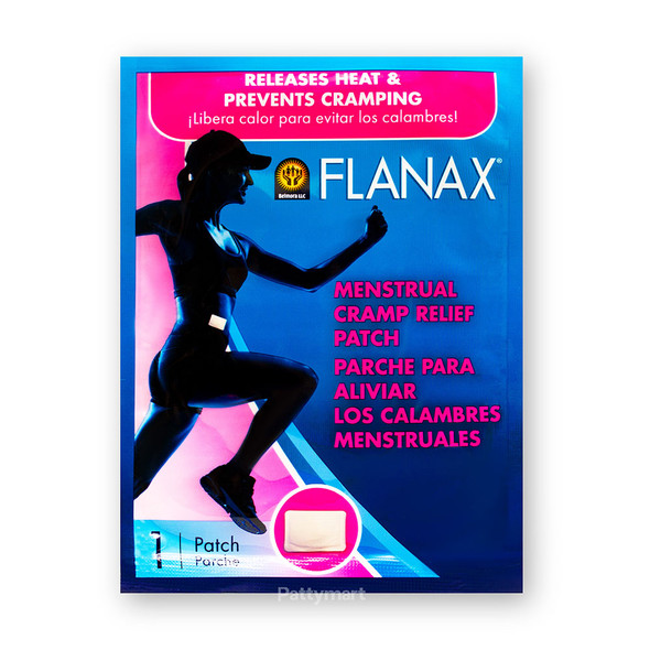 Flanax- Parche para calambres menstruales/ Patch for menstrual cramps (x 2)