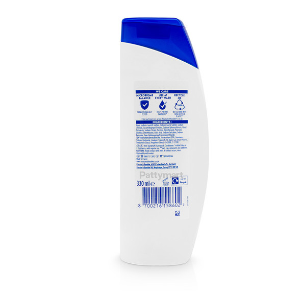 Head & Shoulders - Champu 2 en 1 Cuidado Total / 2 in 1 Total Care Shampoo (330 Ml) Head & Shoulders - Champu 2 en 1 Cuidado Total / 2 in 1 Total Care Shampoo (330 Ml)