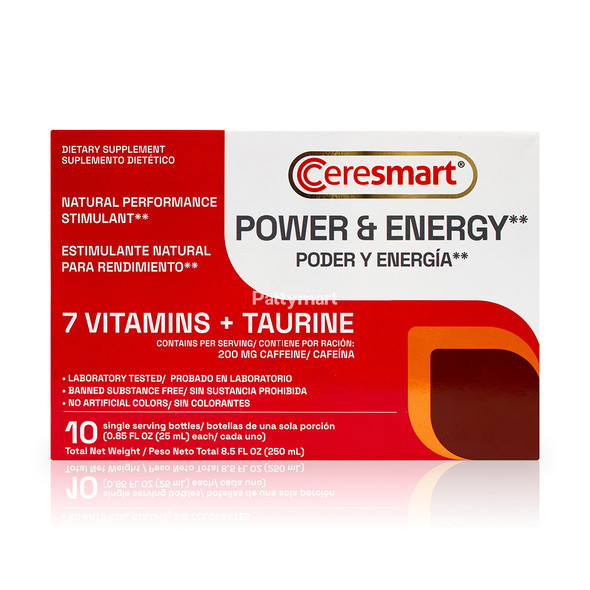 Ceresmart - Suplemento Power & Energy / Power & Energy Supplement (10 Viales x 25 Ml)" Ceresmart - Suplemento Power & Energy / Power & Energy Supplement (10 Viales x 25 Ml)"