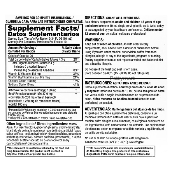 Suplemento Detox Hepático / Liver Detox Supplement (10 Viales x 10 Ml) Suplemento Detox Hepático / Liver Detox Supplement (10 Viales x 10 Ml)