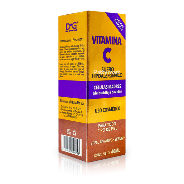 VITAMINA C- SUERO CELULAS MADRES X 40 ML
