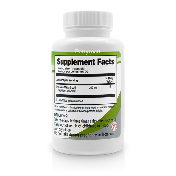 Healthy Labs – Maca Peruana – Peruvian Maca Root Capsules – 90 Caps