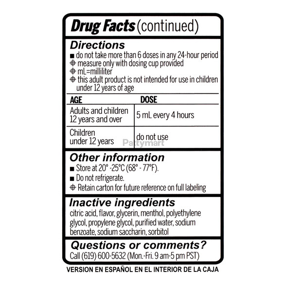 Pentrexcilina NF Jarabe Adulto – Cough Relief Syrup – 118 ml