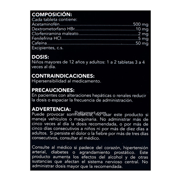 Antigrip Tabletas Display – Cold Relief Tablets – 100 Tabs