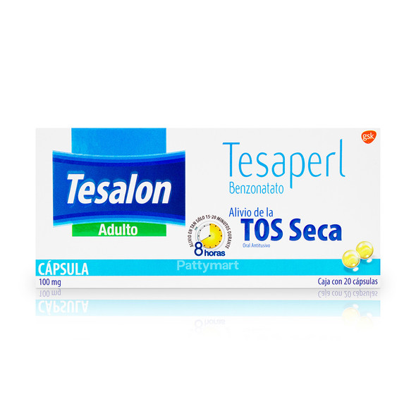 Tesalon – Tesalon Perlas – Cough Suppressant Capsules – 20 Caps