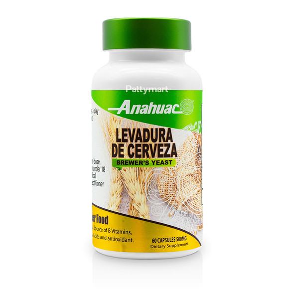 Anahuac brewer's yeast capsules bottle with 60 capsules