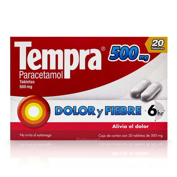 TEMPRA 500MG 20 TAB MX